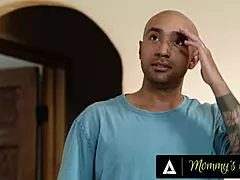 roommates catch each other masturbating so milf rides cock while fingering to facial cumshot