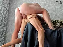 curvy milf takes doggystyle creampie with gushing swollen pussy lips