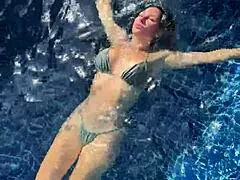 juicy hot milf teases stranger by pool... he rips clothes fucks her hard and cums all over her face 😩💦