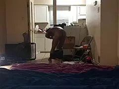 damn caramel ebony milf takin that dick deep in her ghetto pussy!!