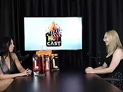 Vivan Lola and Vitória Beatriz's Naughty Interview Full of Outdoor Fetish Casting in Sheer Red Lingerie Part 4