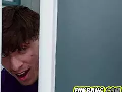 Boy Caught Spying on Stepmom's Hot Shower!