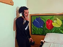 Sharing bed with stepmom turns into wild pussy pounding frenzy.