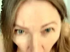 Granny waits naked with body writings ready for rough fuck and deep blowjob.