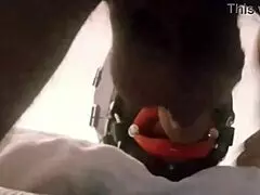 milf's ring gag lips take brutal face fuck to messy facial cumshot preview! 💦😩