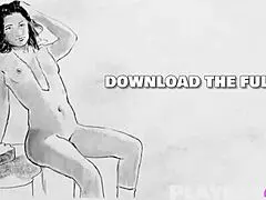 brunette milf poses in lingerie before stripping her small tits bare