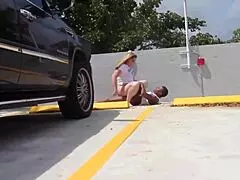 Pawg Wife Bent Over Escalade Hood Takes Interracial Big Black Cock Public Doggystyle