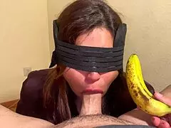 horny stepmom mistakes my cock for banana an begs for creampie cum
