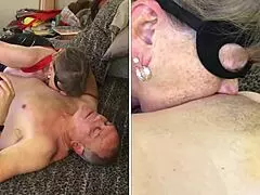 granny carmen as elastigirl superhero sucks cock like a pro