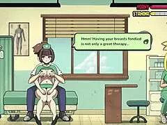 Grabbing And Fucking Huge Nurse Tits In Hospital Massage Turns Titty Fuck Wild