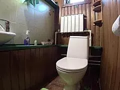 Home Toilet Camera Catches BBW Amateur Peeing Fetish Close Up Big Ass Curvy Panties