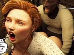 lusty wife cheats on honeymoon sucking huge black cock in bathroom