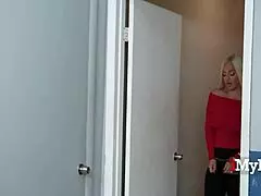 busty blonde elana bunnz caught shoplifting gets fucked by joey on black friday