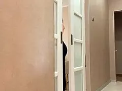 russian stepmom and stepson moan together after mutual masturbation fuck