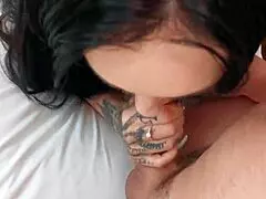 tattooed milf gets her big ass pounded hardcore with rimming and ends in facial cumshot