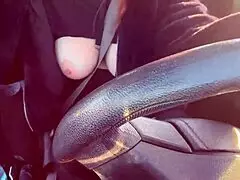 Hot Italian Milf Artemisia Love Flashes Big Tits Driving in LA Traffic!