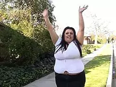 Fat chubby BBW milf wife chats cheating interracial casting then BBC pickup fuck deepthroat doggystyle bent over rough gaping cumshot facial.