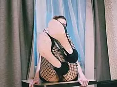 crush that aunt in glasses fishnets flirting hard with you