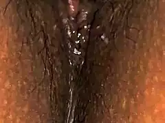 latina milf wife tests her new vibrator on dripping wet pussy