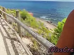 ever caught a french milf giving stranger blowjob on nude beach with cumshot?