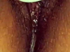 latina milf wife tests her new vibrator on dripping wet pussy
