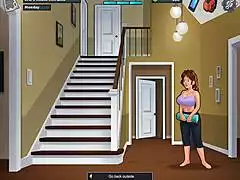 SUMMERTIME SAGA CAP 17 - Busty Neighbor's Yoga Classes Turn into Huge Tits 3D Hentai Fuck Session