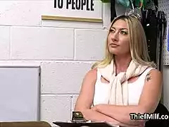 Hidden cam catches lovely housewife milf sucking fat dick on office desk at work