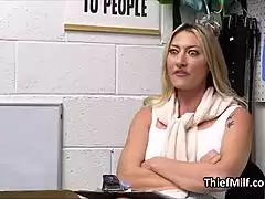 Hidden cam catches lovely housewife milf sucking fat dick on office desk at work