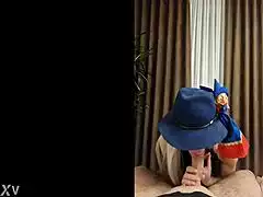 passionate blonde neighbor gives sensual blowjob before hardcore doggystyle pounding in bedroom