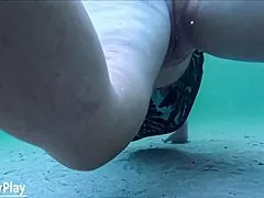 wanna feel stranger's cum filling me underwater on beach?