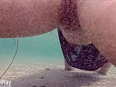 wanna feel stranger's cum filling me underwater on beach?