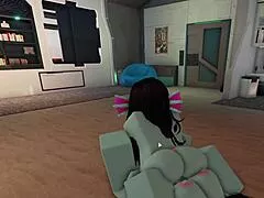 roblox condo rr34 😍 two fish mommies ffm suck big dick then scissor fuck 💦 pov cameraman
