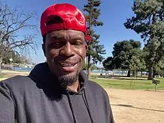 Yolanda Yamz yells for Rome Major's cream on her curvy milf outdoors