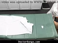 Shy Gymnast Teen Bends for Doctor's Big Cock Doggystyle in Hospital