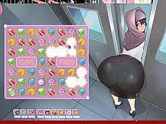 Juego hentai con una hermosa Tsundere de cuerpo curvilíneo y tetas grandes