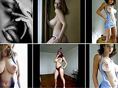 Artistic videos of thin women