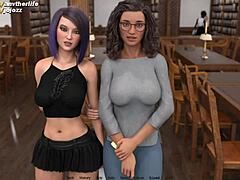 Mature and emo girls 3D game