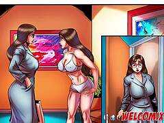 Big-bootied MILF in naughty comic