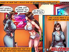 Big-bootied MILF in naughty comic