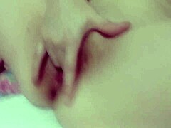 Mature woman's close-up pussy orgasm