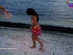 Amateur mom gets lucky with big ass blowjob at the beautiful sea coastal area