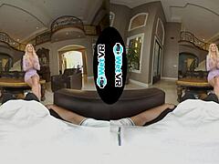 MILF blonde in HD VR action