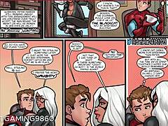 Spiderman and MILFs in erotic game