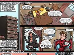 Spiderman and MILFs in erotic game