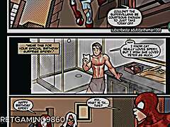 Spiderman and MILFs in erotic game