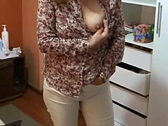 Mature women watch me undress