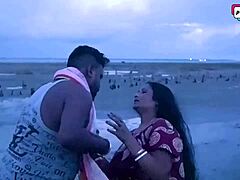 Desi aunty's beach party antics