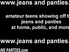 Skinny jeans reveal mature assets