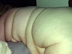 Chubby blonde bent over fucked