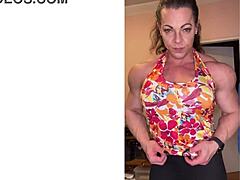 Mature workout video with weights